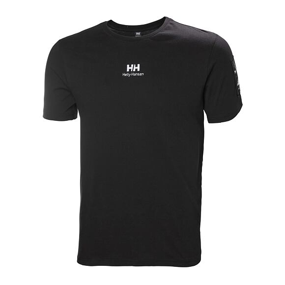 Triko Helly Hansen Yu Twin Logo T-Shirt 990 Black