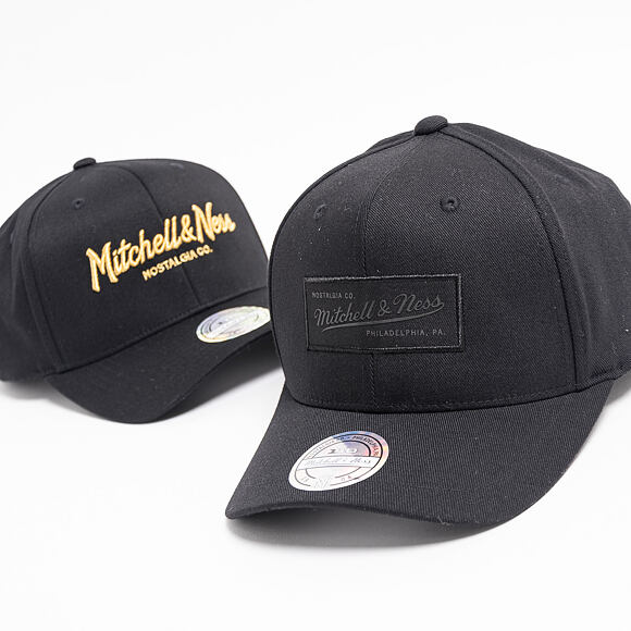 Kšiltovka Mitchell & Ness 619 Pinscript Black/Metallic Gold