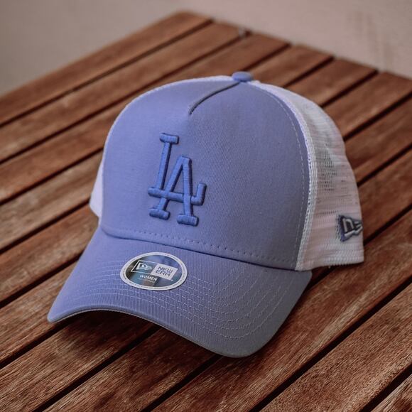 Dámská Kšiltovka New Era 9FORTY A-Frame Trucker Los Angeles Dodgers Essential Purple/White