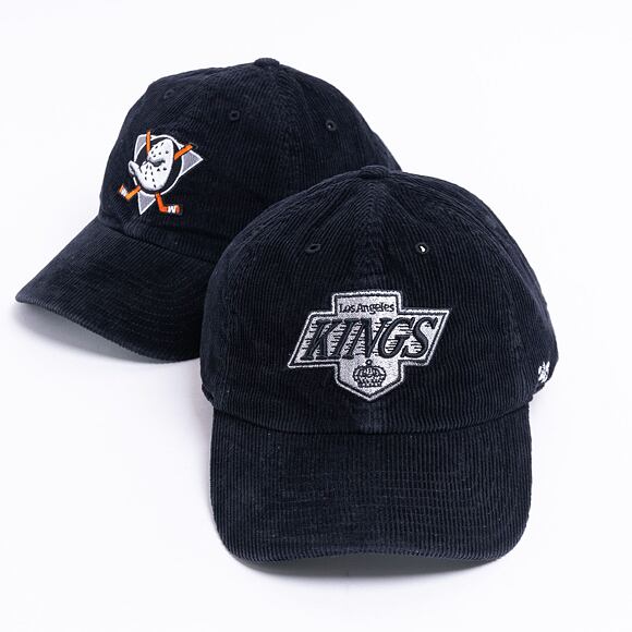 Kšiltovka 47 Brand Los Angeles Kings Corduroy CLEAN UP Black