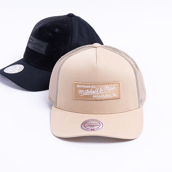 Kšiltovka Mitchell & Ness Box Logo Classic Trucker Khaki