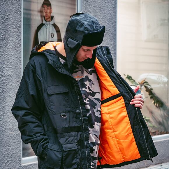 Bunda Karl Kani Signature Padded Utility Jacket Black 6074739