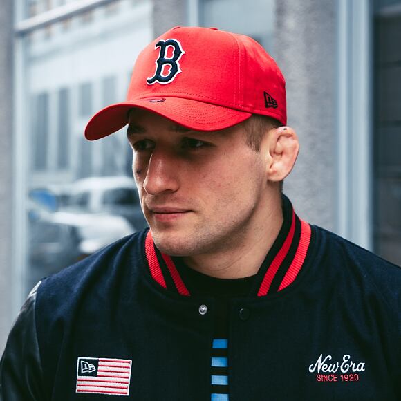 Kšiltovka New Era Washed Aframe Boston Red Sox 9FORTY Scarlet Snapback