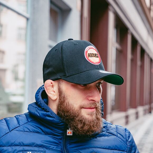 Kšiltovka Mitchell & Ness Houston Rockets 537 Team Logo High Crown Black