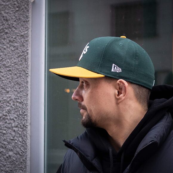 Kšiltovka New Era 59FIFTY MLB Authentic Performance Oakland Athletics Fitted Team Color