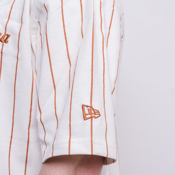 Triko New Era Oversized Pinstripe Toffee / Off White