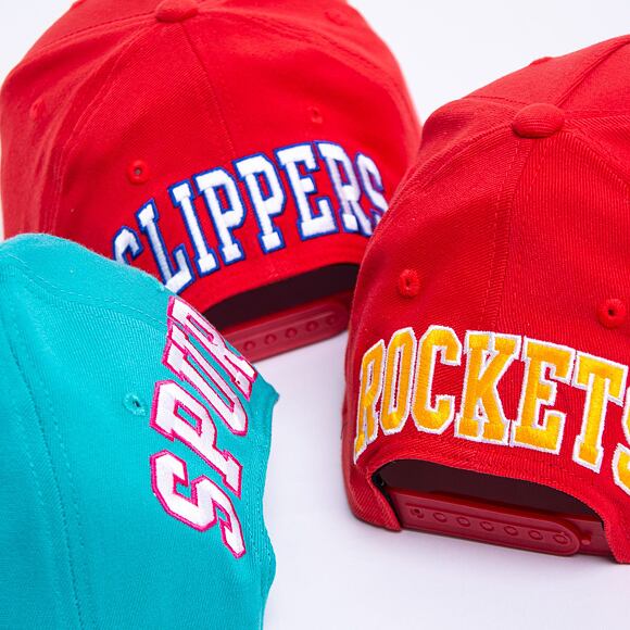 Kšiltovka Mitchell & Ness Houston Rockets Solid Redline Dropback Red