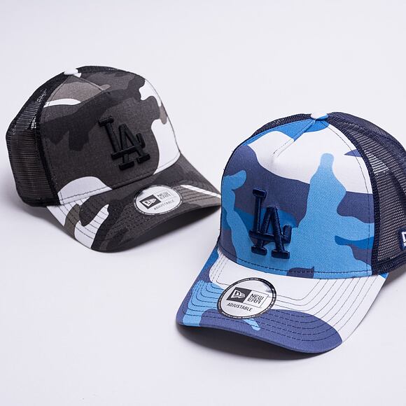 Kšiltovka New Era 9FORTY Trucker MLB Camo Pack Los Angeles Dodgers Snapback Navy