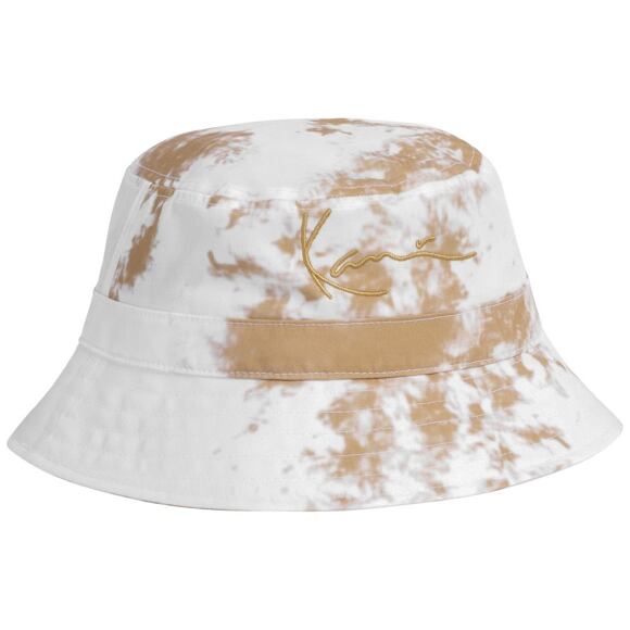 Klobouk Karl Kani Signature Tiedye Bucket Hat KA213-012-1 Sand/ White