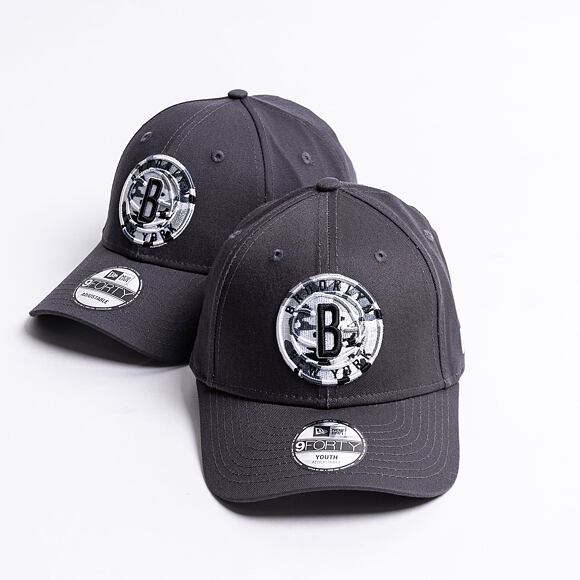 Kšiltovka New Era 9FORTY NBA Wild Camo Brooklyn Nets Grey