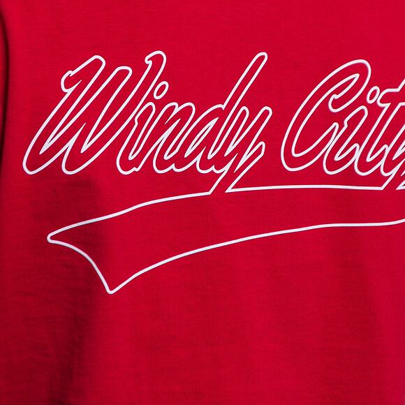 Triko Mitchell & Ness Champ City S/S Tee Chicago Bulls Scarlet
