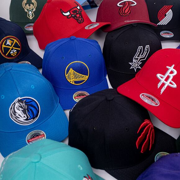 Kšiltovka Mitchell & Ness Team Ground 2.0 Stretch Snapback Golden State Warriors Blue