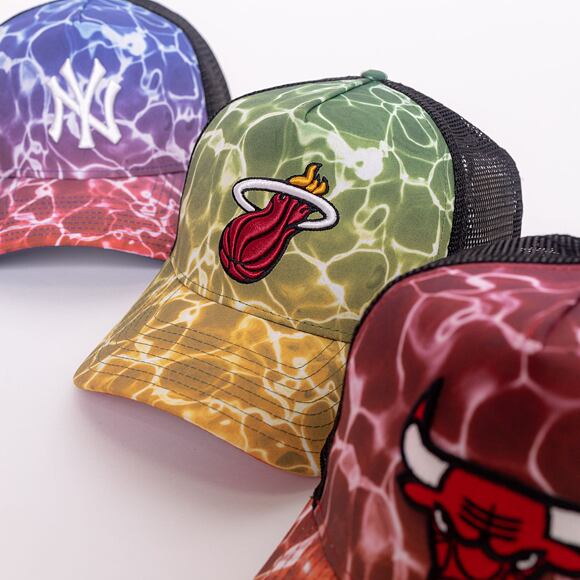 Kšiltovka New Era 9FORTY A-Frame Trucker NBA Summer City Miami Heat Snapback Pool Camo