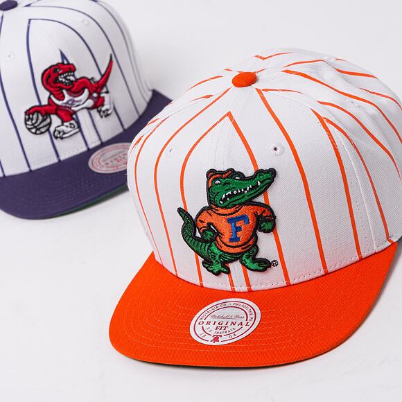 Kšiltovka Mitchell & Ness NCAA Retro Pinstripe Snapback University Of Florida White