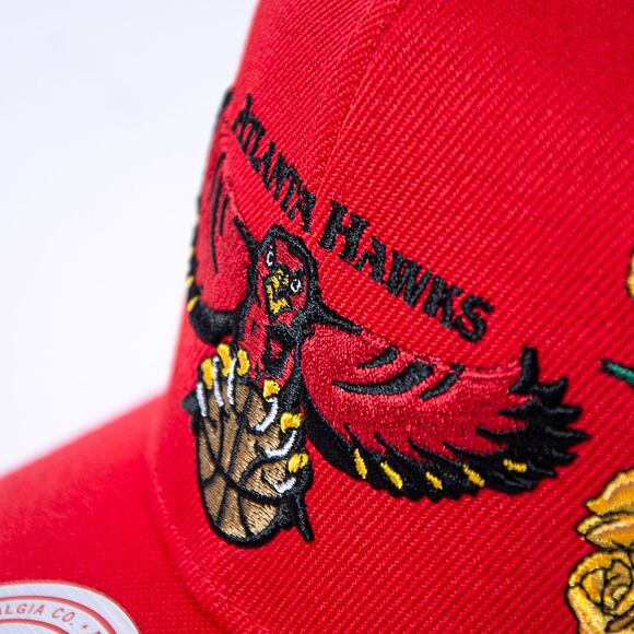 Kšiltovka Mitchell & Ness Secondary Roses Pro Snapback Hwc Miami Heat Red