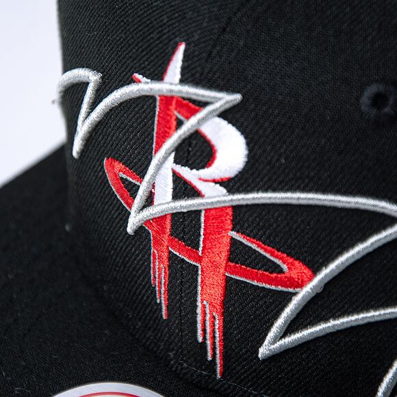 Kšiltovka Mitchell & Ness Shark Bite Snapback NBA Houston Rockets Black