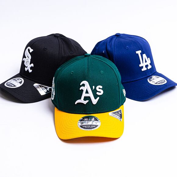 Kšiltovka New Era 9FIFTY Stretch-Snap MLB Logo Oakland Athletics DKG