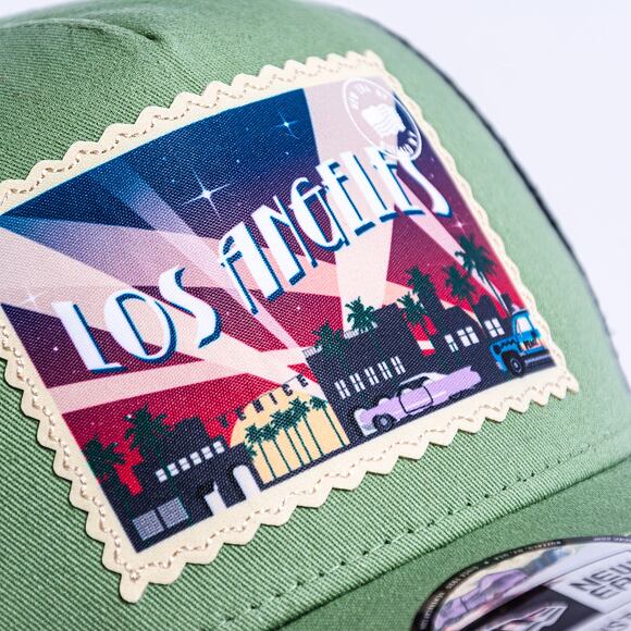 Kšiltovka New Era 9FORTY A-Frame Trucker Postcard Jade Green