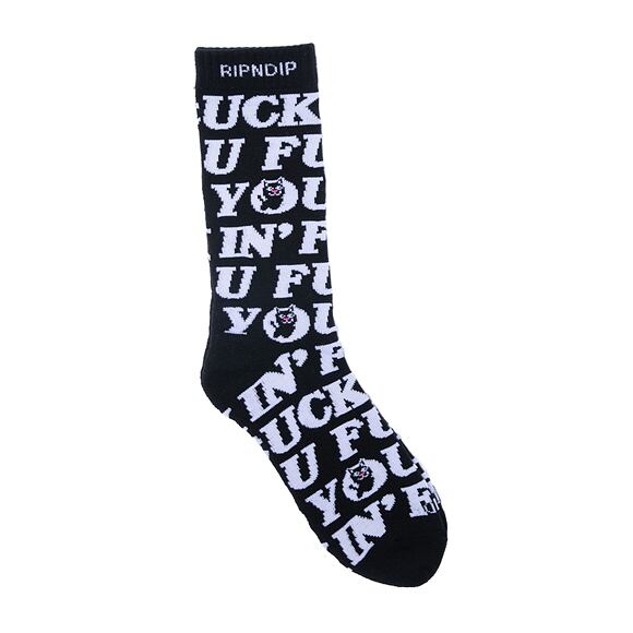 Ponožky Rip & Dip Fuckin Fuck Socks Black