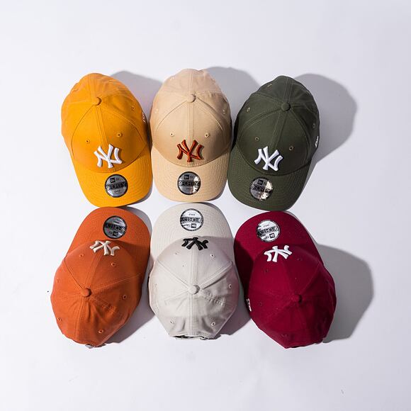 Dětská kšiltovka New Era 9FORTY Kids MLB Kids League Essential New York Yankees - Olive / White