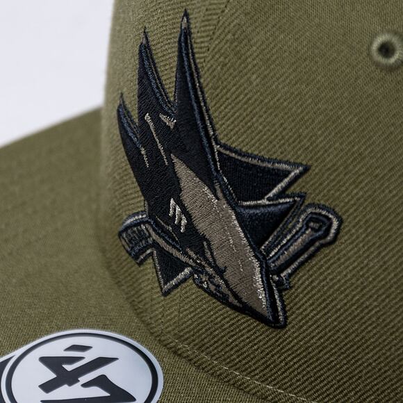 Kšiltovka '47 Brand NHL San Jose Sharks Ballpark Camo CAPTAIN Sandalwood