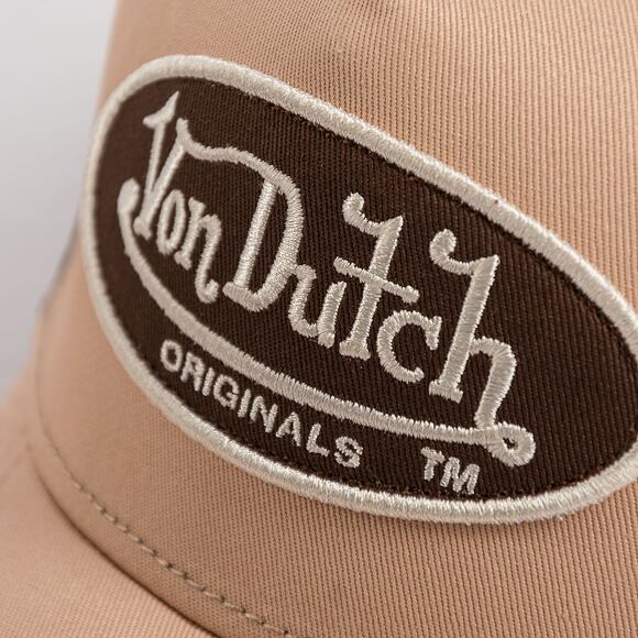 Kšiltovka Von Dutch Trucker Boston Powder/Brown