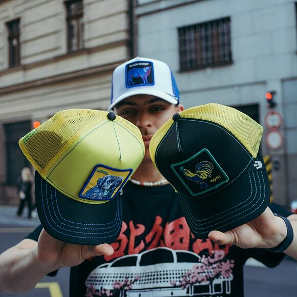 Kšiltovka Goorin - 'Acid Trip Pack' - Cock Trip - Black / Yellow