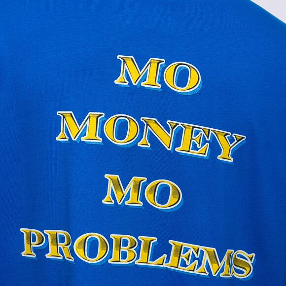 Triko Mister Tee Biggie More Money More Problems Oversize Tee Cobalt Blue