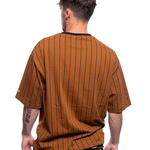 Triko New Era Pinstripe Oversized Tee Toasted Peanut / Black