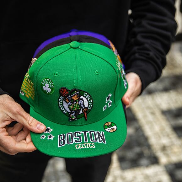 Kšiltovka Mitchell & Ness All Out Snapback NBA BOSTON CELTICS Green