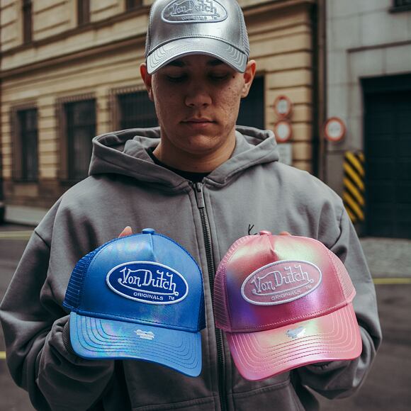 Kšiltovka Von Dutch Trucker Adelaide - Polyester - Pink Metallic