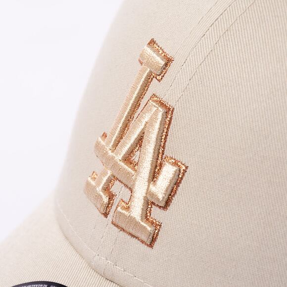 Kšiltovka New Era 9FORTY MLB Metallic Outline Los Angeles Dodgers Stone / Metallic Gold