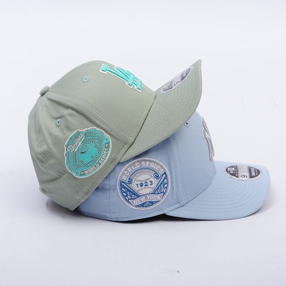 Kšiltovka New Era - MLB World Series 9FIFTY Original Fit - NY Yankees - Pastel Blue / Gray