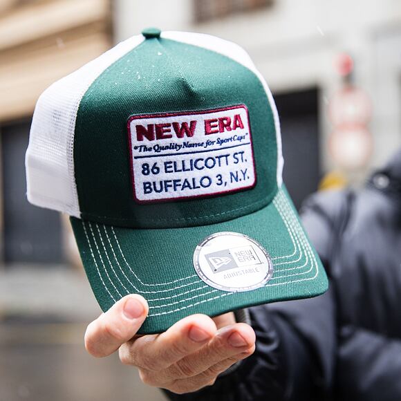 Kšiltovka New Era - Vintage 9FORTY Trucker - Dark Green