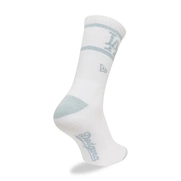 Ponožky New Era - MLB Seasonal Crew - LA Dodgers - White / Pastel Blue