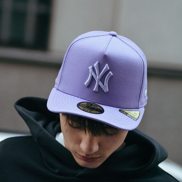 Kšiltovka New Era - MLB Color Pack 59FIFTY A-Frame - NY Yankees - Purple