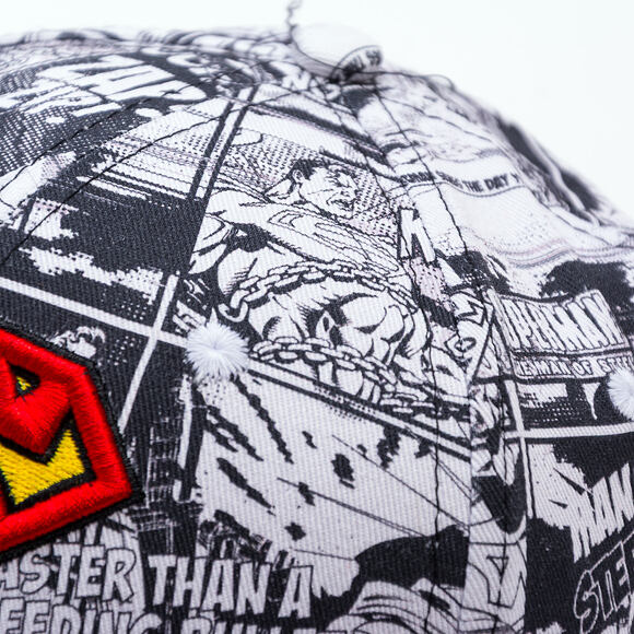 Dětská Kšiltovka New Era - WARNER BROS DC Print 9FIFTY - Superman - Scarlet / Black