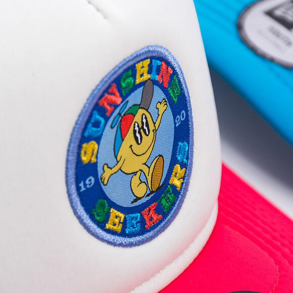 Dětská Kšiltovka New Era - Branded Graphic Patch 9FORTY Trucker - Coral