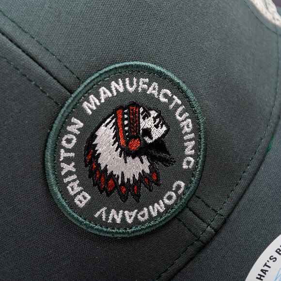 Kšiltovka Brixton - Rival Stamp X Mp Mesh Cap - Silver Pine/Off White