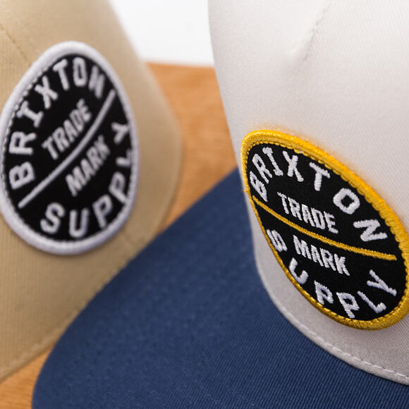 Kšiltovka Brixton - Oath Mp Trucker Hat - Mood Indigo/Off White/Mood Ind
