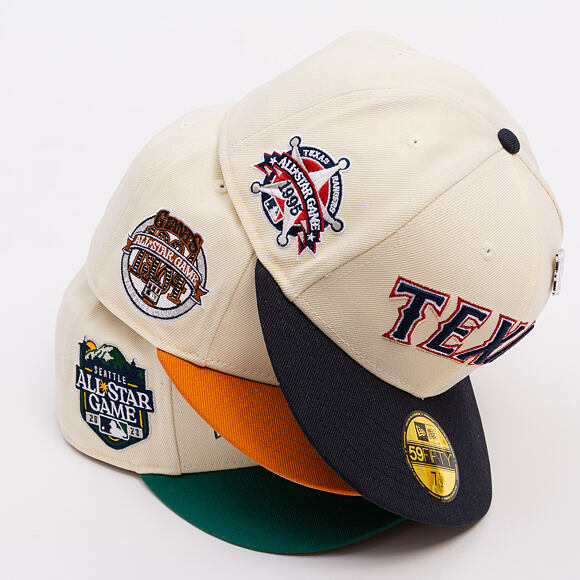 Kšiltovka New Era - MLB 1995 ASG Pin Pre-Curved 59FIFTY - Texas Rangers - Cream / Navy
