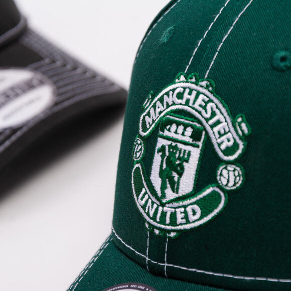 Kšiltovka New Era - Contrast Stitch 9FORTY - Manchester United FC - Dark Green