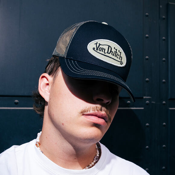 Kšiltovka Von Dutch - Trucker - Classic Logo - Black/Green