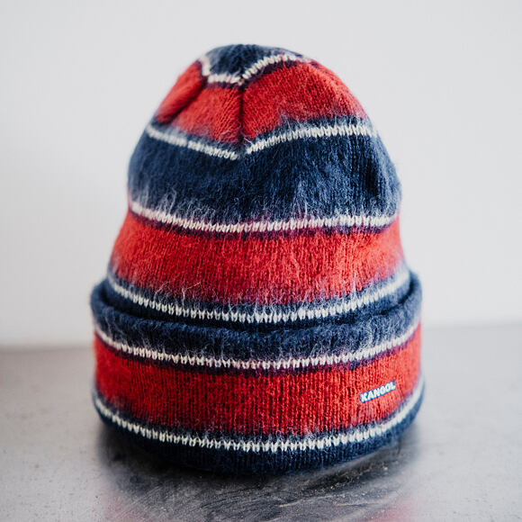 Kulich Kangol - Fuzzy Stripe Beanie - Navy