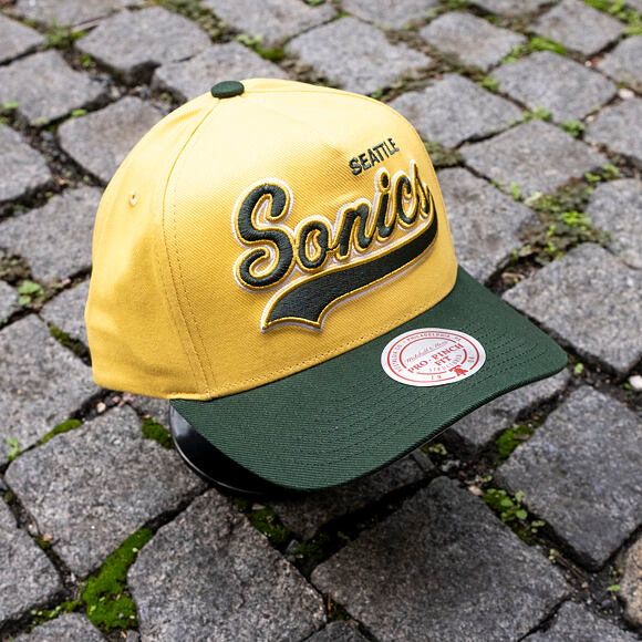 Kšiltovka Mitchell & Ness - Harvest Gold Pro Crown - Seattle Supersonics - Gold/Green