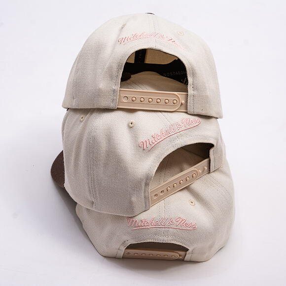 Kšiltovka Mitchell & Ness - Blush Sand Classic Red - Los Angeles Lakers - Sand/Brown