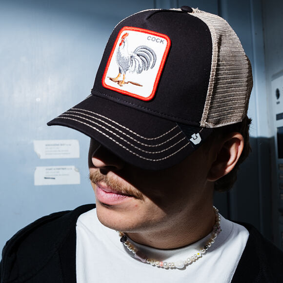 Kšiltovka Goorin - Rooster Trucker - April Fools - Black/Stone