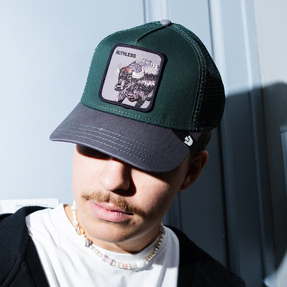 Kšiltovka Goorin - Two-Tone Buffalo - Dark Green/Faded Black