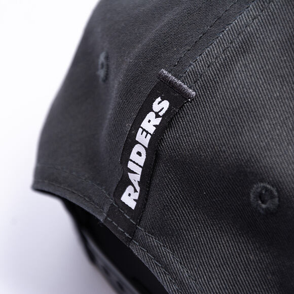 Kšiltovka New Era - NFL Charcoal Drop 9FORTY A-Frame - LAs Vegas Raiders - Steel Clouds / Black