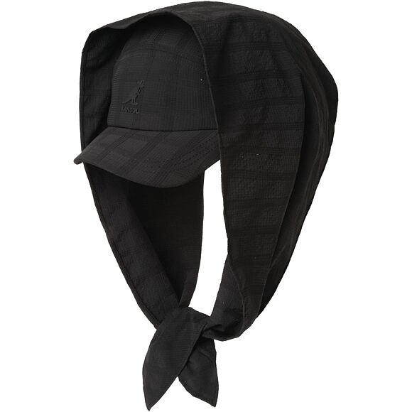 Kšiltovka Kangol - TRENDS PACK - Seersucker Drape 5-Panel - Black